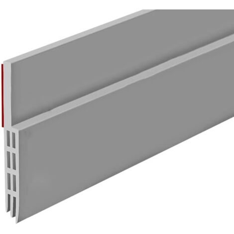 Joint de porte, insonorisant, isolant contre le froid, isolant contre la chaleur, anti-insectes, anti-poussière (200 x 5 cm, gris) (1/5)