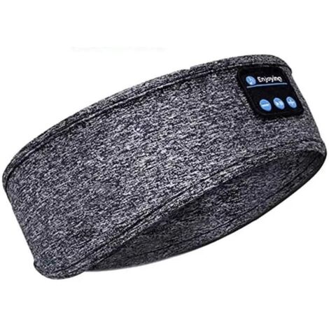 Casque de sommeil Bluetooth, bandeau sport, confort de sommeil, Bluetooth V5.2, musique, sommeil, exercice, voyage, gris (1/5)