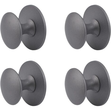 Boutons de placard adhésifs, boutons de placard de cuisine auto-adhésifs, poignées de tiroir, 4 pièces (gris sable) (1/5)