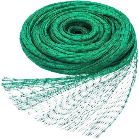 Filet de protection, filet de protection contre les oiseaux, filet de protection pour le jardinage, 5 m x 10 m, vert (1/5)