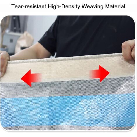 Woltu – Bâche de protection imperméable 1,5x6 m – PE 140 g/m² – Anti-UV – Résistante aux intempéries – Protection optimale pour objets extérieurs