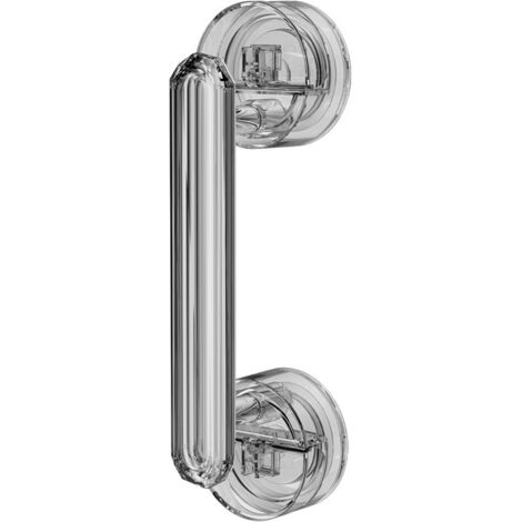 Poignée de porte à ventouse, poignée de porte et de fenêtre étanche sans perforation, adaptée à la salle de bain (argent) (1/5)
