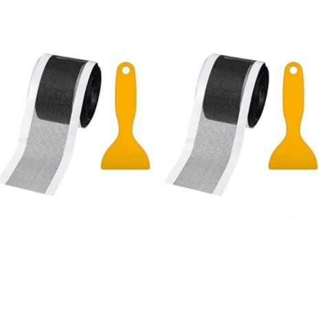 Filtre en plastique, filtre à cheveux autonettoyant pour drain de douche, autocollant de drain de sol en PVC jetable, 70 mm x 5 m, 2 pièces (1/5)