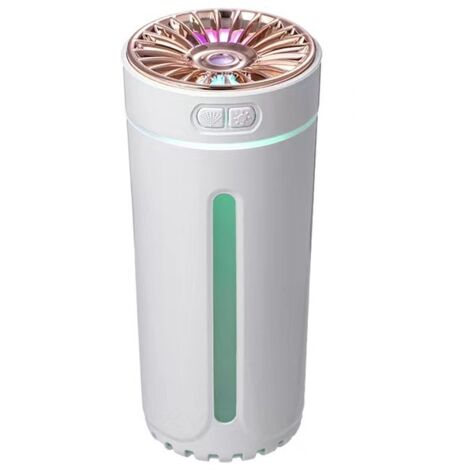 Humidificateur d'air avec arrêt automatique, atomiseur USB portable pour voiture (blanc) (1/4)