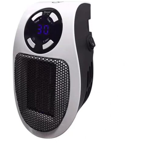 Mini prise de chauffage électrique à air, 350 W, affichage LED, avec protection contre la surchauffe (sans télécommande) (1/5)
