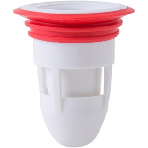 Siphon de sol anti-odeur en Silicone, anti-refoulement de drainage de salle de bain et de cuisine (blanc) (1/4)