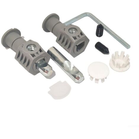 Kit de fixation universel pour WC suspendu, charnière de fixation, pour fixer solidement les WC suspendus (gris)