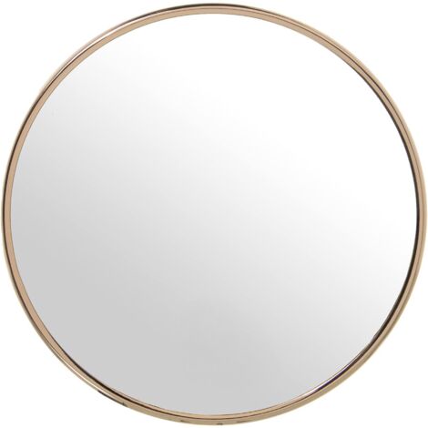 Petit miroir de maquillage avec ventouse, miroir de voyage grossissant 30X pour le maquillage de voyage, doré