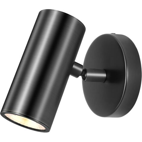 Applique murale LED murale, utilisée pour afficher des portraits d'art, lumière chaude 5W (noir) (1/5)