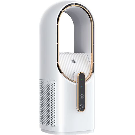Climatiseur portable, sans aération, chargement USB, ventilateur sans pales avec humidificateur pour la maison, le bureau et les voyages