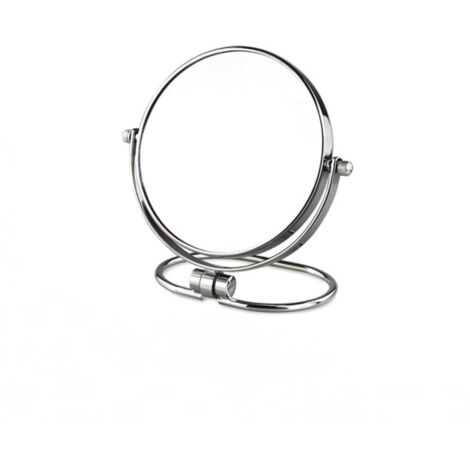 Miroir de maquillage pliable double face, miroir de courtoisie de table et mural, miroir double face 1x/3x, 7 pouces (1/5)