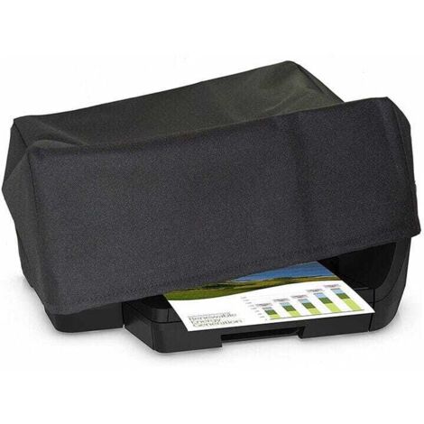 Housse anti-poussière pour imprimantes sans fil, Housse de protection universelle pour imprimantes,Housses d'imprimante noires étanches 210D704530cm (1/5)