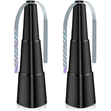 Ventilateur anti-mouches de table pour pique-niques, fêtes, restaurants, cuisines et barbecues, 2 pièces (triangle noir) (1/5)