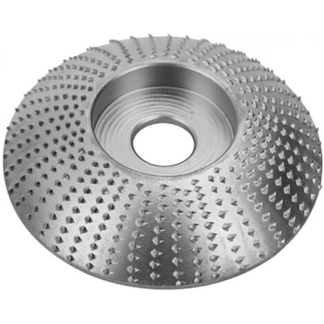 Disque de sculpture sur bois pour meuleuse d'angle, diamètre extérieur 85 mm (arc argenté) (1/5)