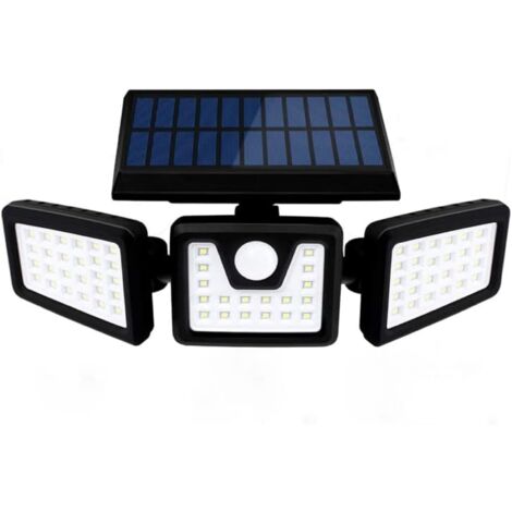 Lampe LED COB murale d'extérieur, alimentée par l'énergie solaire, avec détecteur de mouvement (1/5)