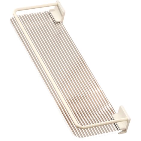 Étagère de salle de bain, blanc crème, convient pour salle de bain, cuisine, 50 x 10 x 4 cm (1/4)