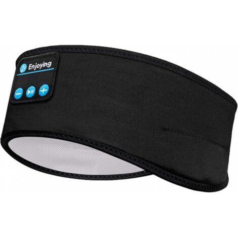 Casque de sommeil Bluetooth, bandeau sport, confort de sommeil, Bluetooth V5.2, musique, sommeil, exercice, voyage, noir (1/5)