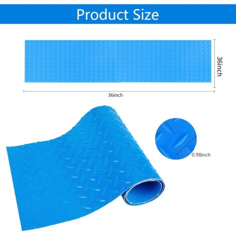 Tapis Antidérapant Pour Échelle De Piscine PVC – Protection Marches 90×40 Cm – Bleu Vif Sécurité & Confort