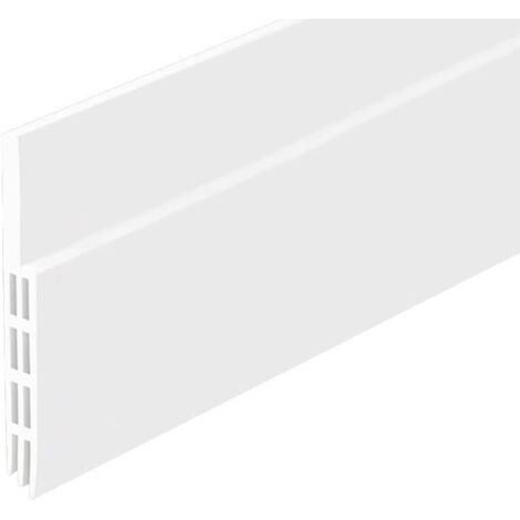 Joint de porte, insonorisant, isolant contre le froid, isolant contre la chaleur, anti-insectes, anti-poussière (200 x 5 cm, blanc) (1/5)