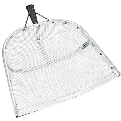 1 tamis à terre en métal, tamis à cacahuètes en acier, outils de jardinage et d'agriculture (maille de 0,4 cm) (1/5)