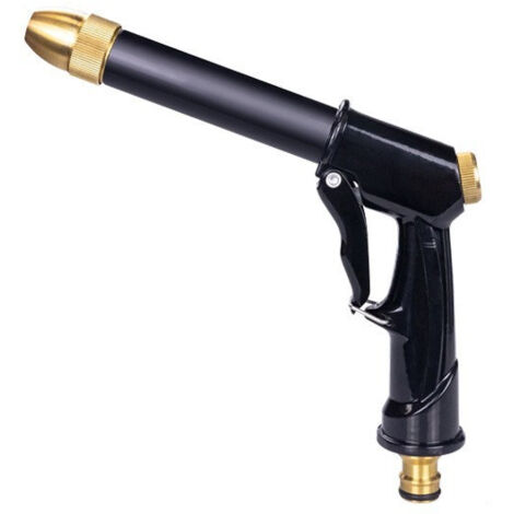 Pistolet d'arrosage cuivré avec buse haute pression pour arroser les plantes, nettoyer, laver les voitures (1/4)