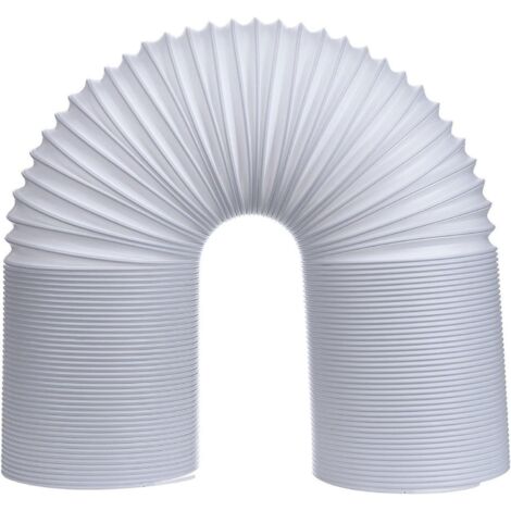 Tuyau d'évacuation pour climatiseur, filetage antihoraire, compatible avec les climatiseurs portables – Diamètre 150 mm, longueur 100 cm