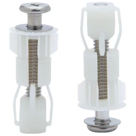 Support de siège de toilette universel, adapté aux sièges de toilette, matériau en nylon, 2 pièces, blanc