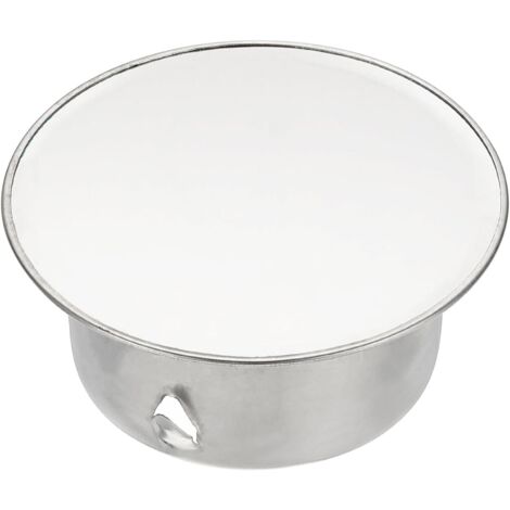 Couvercle de cheminée, étanchéité réglable, couvercle de trou rond, adapté aux tuyaux de diamètre 50 mm, argent