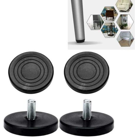Lot de 4 pieds de nivellement réglables pour meubles, M8 x 18 x 50 mm, pour pieds de meubles, table, chaise, socle, protection de sol (1/5)