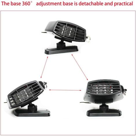 Chauffage De Voiture 12V 150W Avec Ventilateur Et Dégivreur De Pare Brise Portable Rouge Avec Purification De Lair 90771507