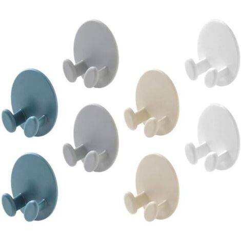 Support de câble d'alimentation (8 pièces) : crochet, porte-manteau, clip adhésif pour câble, support mural pour chapeau et porte-éponge. (1/5)