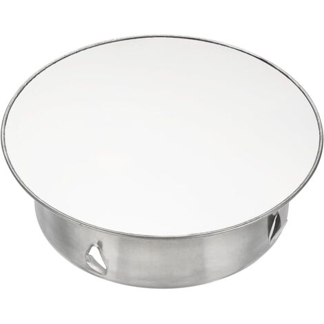 Couvercle de cheminée, étanchéité réglable, couvercle de trou rond, adapté aux tuyaux de diamètre 130 mm, argent