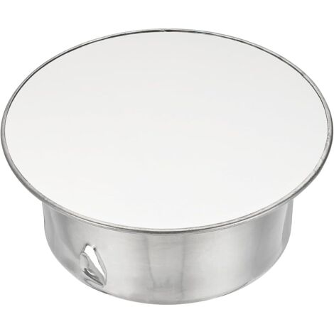 Couvercle de cheminée, étanchéité réglable, couvercle de trou rond, adapté aux tuyaux de diamètre 90 mm, argent (1/5)