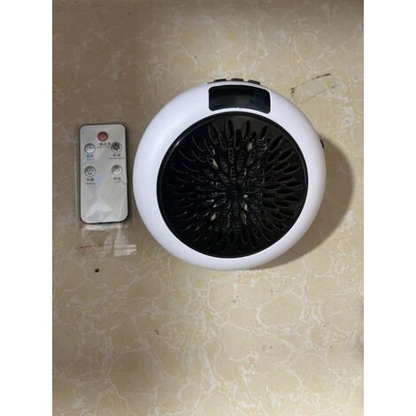 Chauffage céramique avec télécommande 350-400 W, 350-400 W, plastique, blanc (1/4)