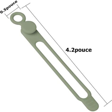 Lot De 10 Serre-câbles En Silicone Réutilisables Pour La Gestion Des