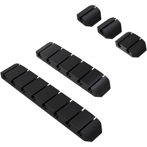 Clips de rangement pour câbles de bureau, lot de 5, supports de gestion de câbles auto-adhésifs, pour souris, USB, écouteurs, câbles de téléphone (no (1/5)
