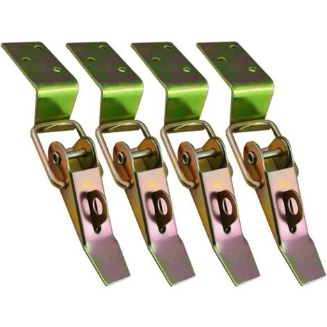 Fermeture à pression monobloc à levier, petite taille, à ressort, en acier inoxydable, idéale pour les coffrets cadeaux. (1/5)