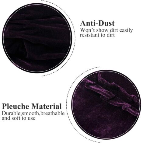 Housse De Protection Piano Droit En Velours Noir - Couverture Anti-Poussière Avec Ouverture Rideau - Accessoire Piano