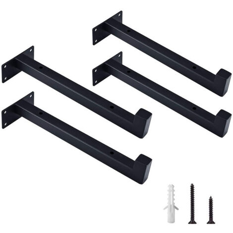 Lot De 2 Supports Muraux Rétro Pour Plantes Suspendues - Crochets Blancs En Fer Avec Vis