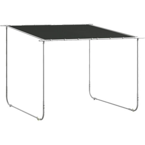 Pergola pavillon d'environ 3 x 3 m, toit de terrasse avec protection UV, sacs de lestage et roulettes pour balcon, pavillon de jardin Oxford (1/5)
