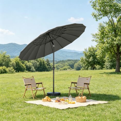 Grand parasol de terrasse, parasol de piscine à inclinaison réglable (Ce parasol ne comprend pas le pied, seulement le parasol lui-même) (1/5)