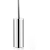 Brosse de toilette en acier inoxydable, brosse de toilette sur pied, adaptée aux toilettes de salle de bain, argent