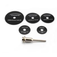 Jeu de 6 lames de scie circulaire, lames de scie circulaire en acier au carbone pour couper le bois et le métal (noir)