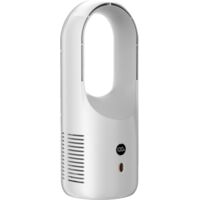 Ventilateurs - Ventilateur de table silencieux sans pales - Ventilateur portable multifonction silencieux - Blanc