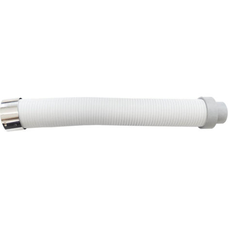 kit de aspiración para estufa de pellet tubo DN 50 / 40 blanco flexible extensible 150 tubo de chimenea de pellet