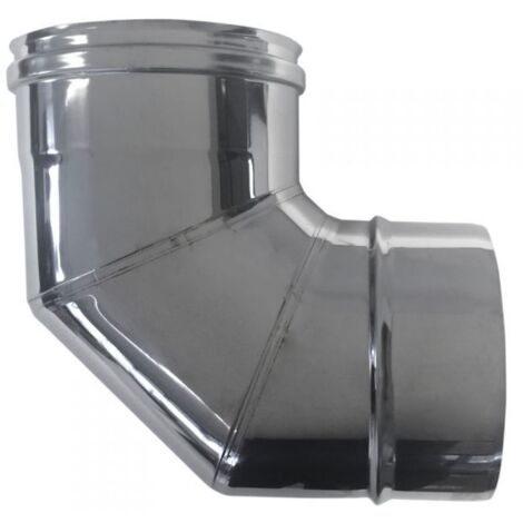 Curva De 90° Para Conducto De Humos DN 130 Tubo De Acero Inoxidable 316