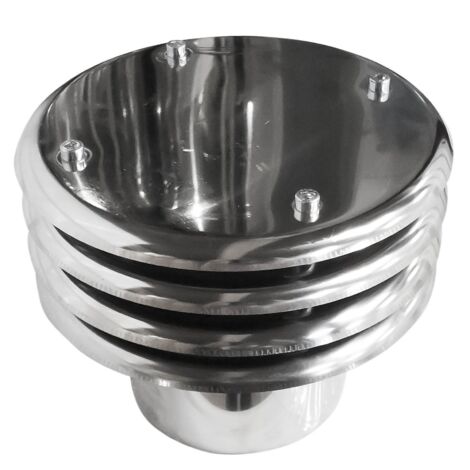 Terminal de sombrero lamelar para conducto de humos DN 200