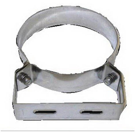 Tubo de humos de pared doble aislado de acero inoxidable con brida de pared DN 80/130