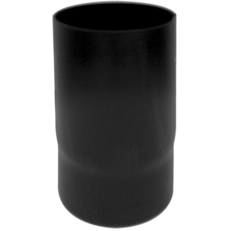 Tronchetto De Combustión Hembra-hembra DN 80 Esmaltado – Tubo Negro Para Estufa De Pellets O Leña, Clase CE Fabricado En Italia