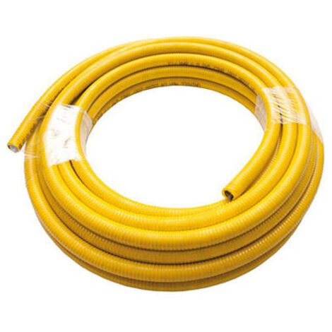 Tubo flexible de gas inoxidable de 10 m. 1/2" uniroll rollo recubierto UNI EN 15266.
